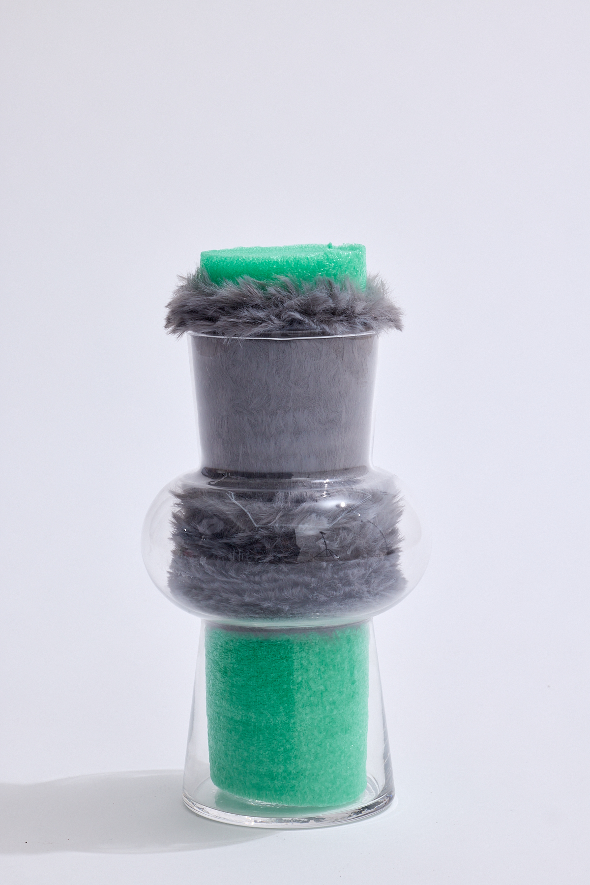 Anima-in anima installation by oneg - glass and mixed media exploring body exterior and interior